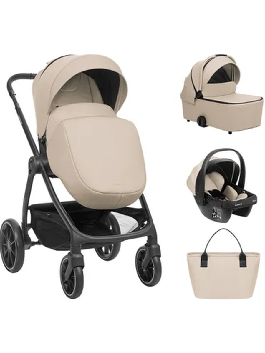 Коляска 3 в1 Modena Beige с автолюлькой