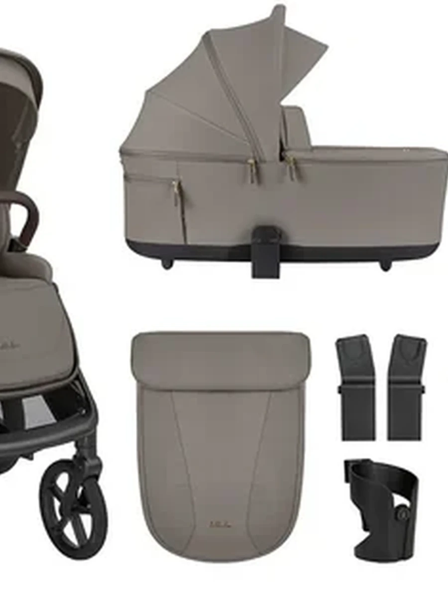 Коляска 2 в1 с люлькой Goya Platinum Mocca