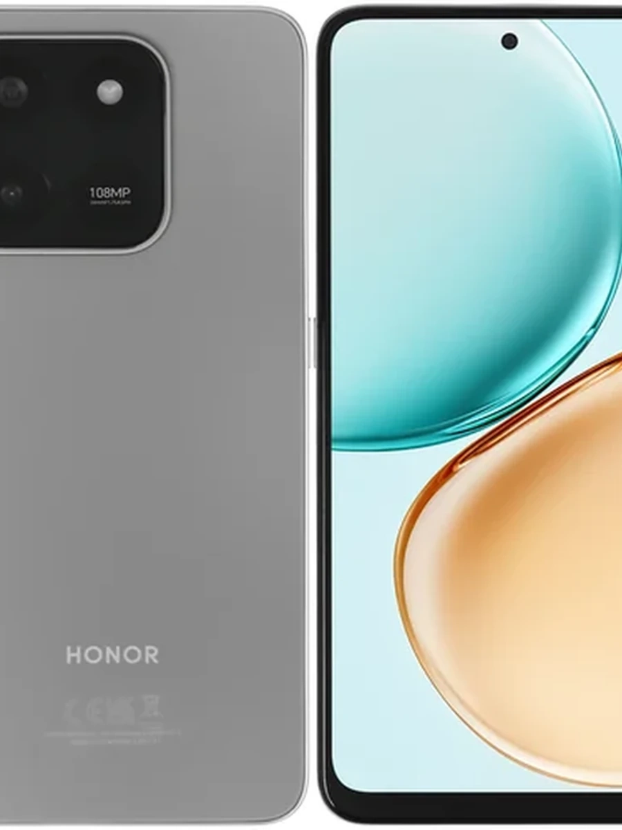 Смартфон HONOR X7d 128 ГБ серый