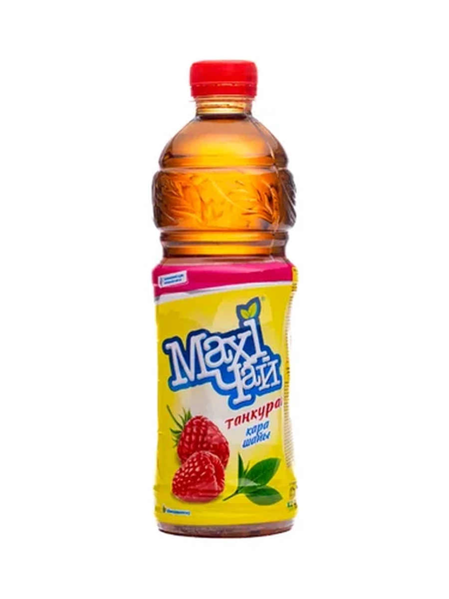 ЧАЙ ЧЕРНЫЙ MAXI СО ВКУСОМ МАЛИНЫ 0,450Л ПЭТ