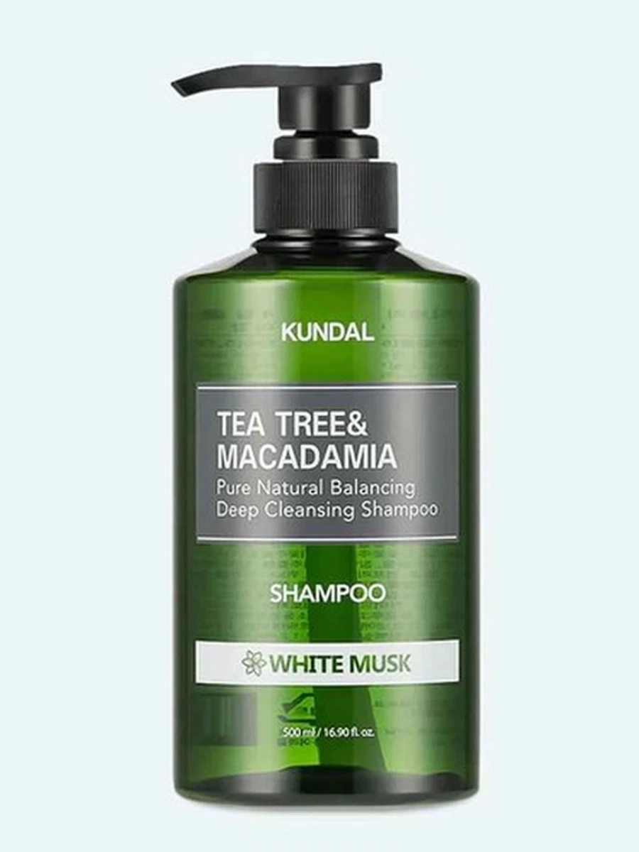 KUNDAL Tea Tree & Macadamia White Musk Шамп.для волос.500мл