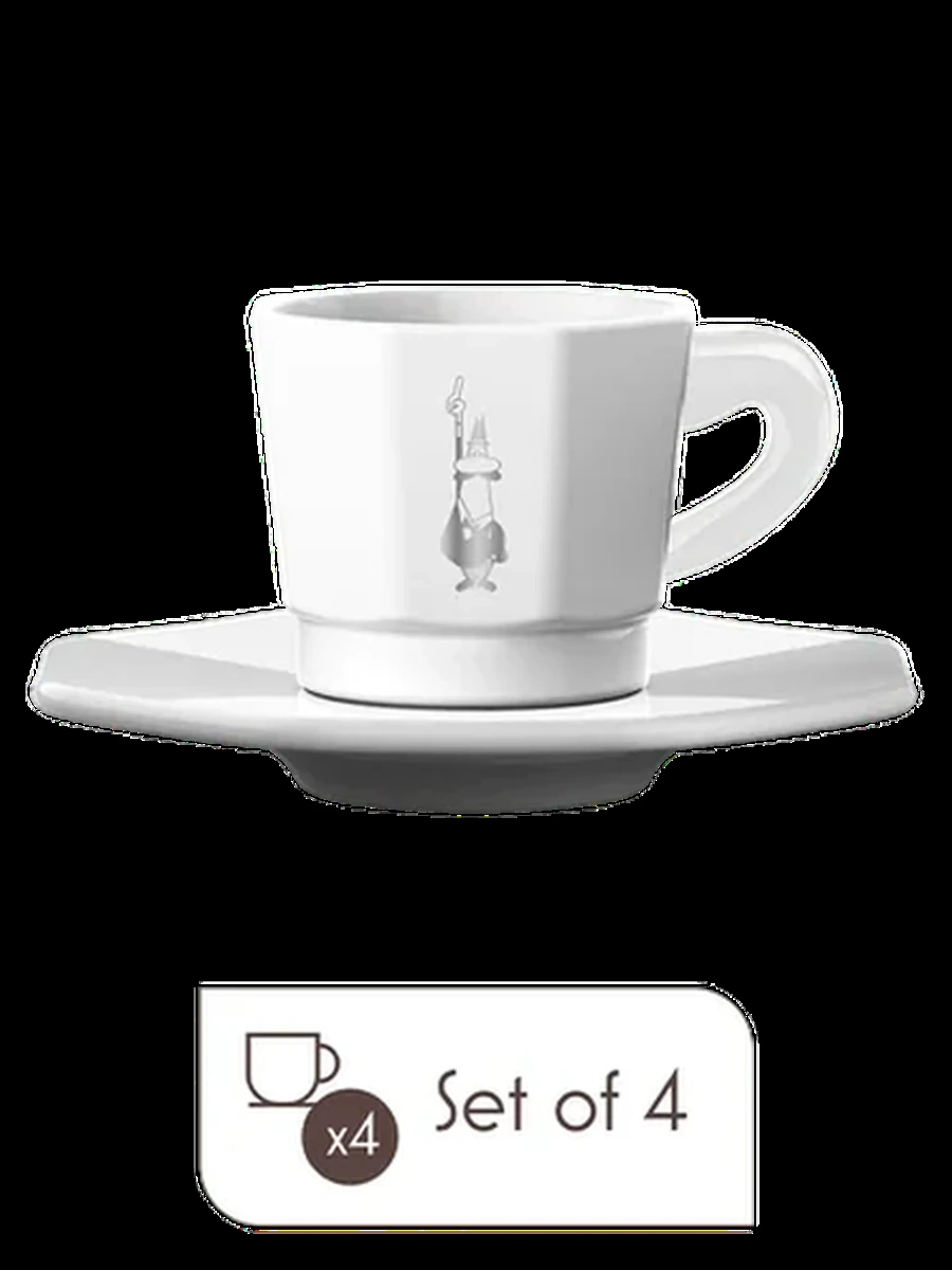 Bialetti Набор 4 чашки Perfetto Moka