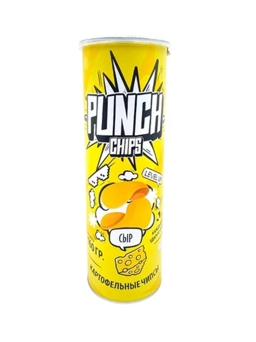 ЧИПСЫ PUNCH СО ВКУСОМ СЫРА 160ГР