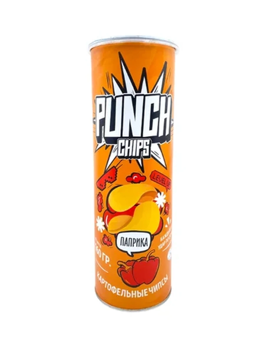 ЧИПСЫ PUNCH СО ВКУСОМ ПАПРИКИ 160ГР