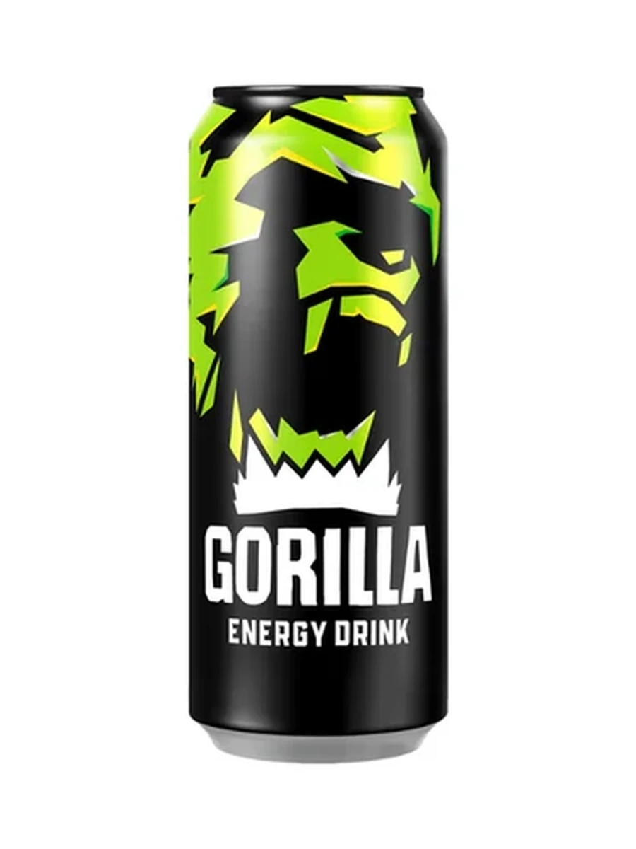 НАПИТОК ЭНЕРГЕТИЧЕСКИЙ GORILLA ЗЕЛЕНЫЙ 330Л Ж/Б