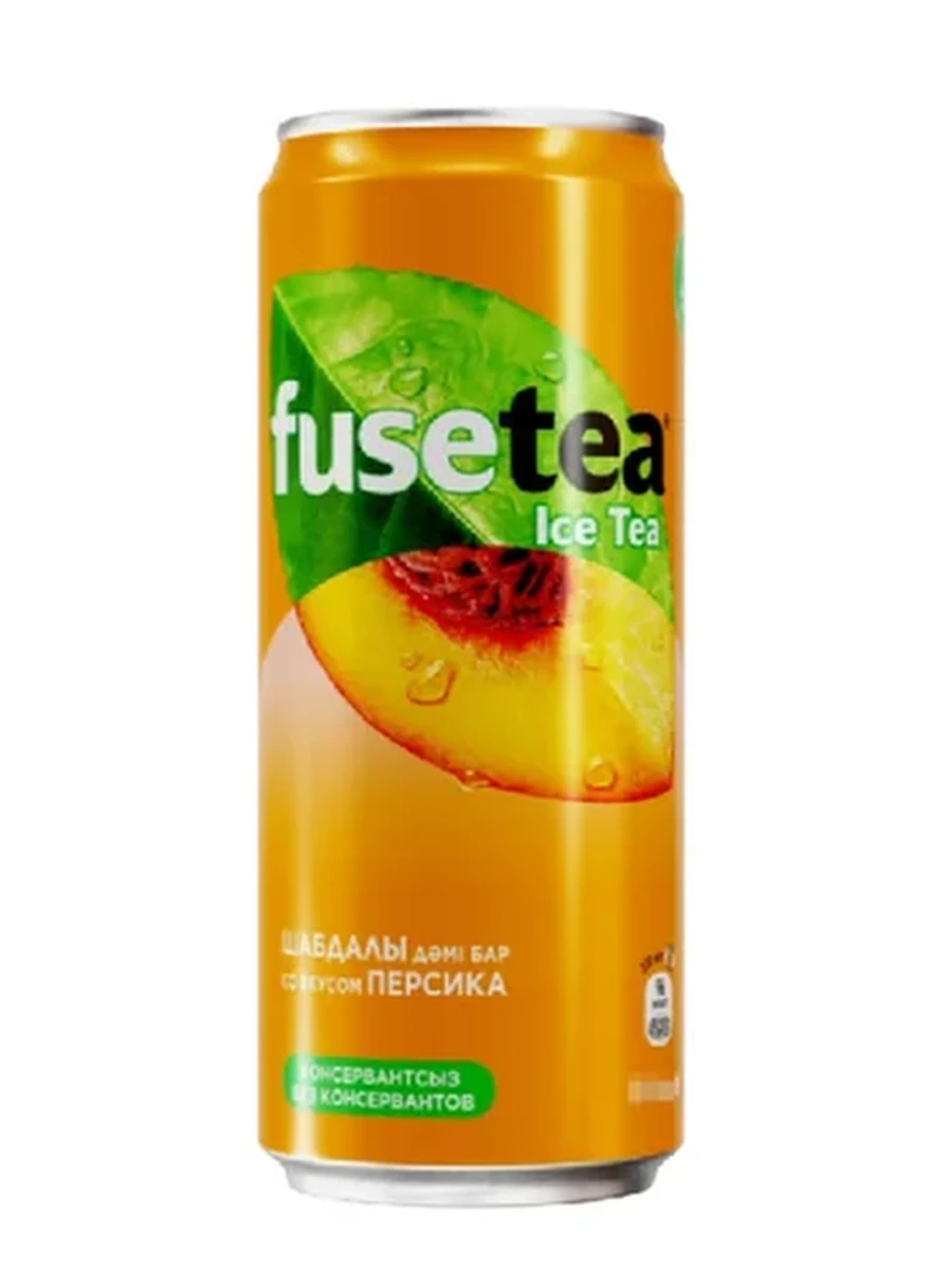 ЧАЙ FUSE TEA СО ВКУСОМ ПЕРСИКА 450МЛ Ж/Б