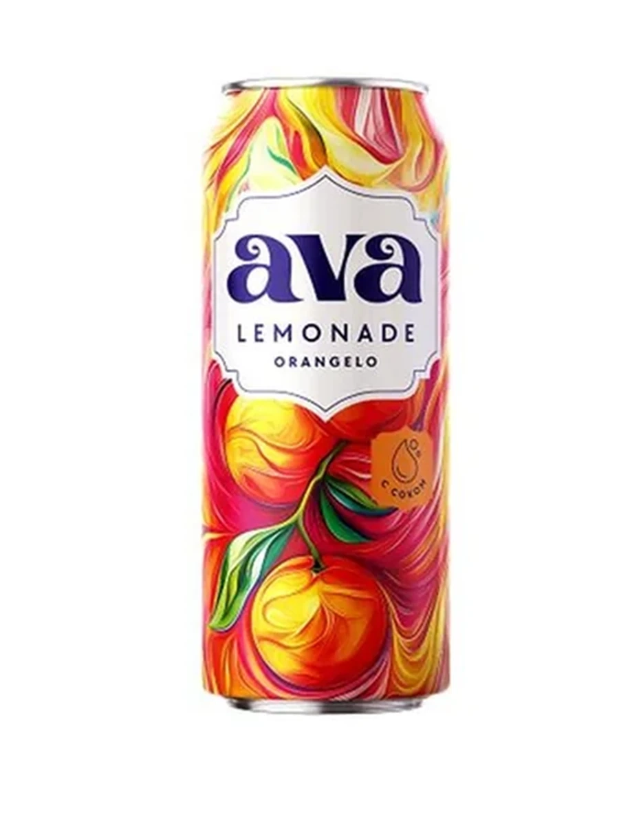 ЛИМОНАД АVA ORANGELO ГАЗ. 0,45Л Ж/Б