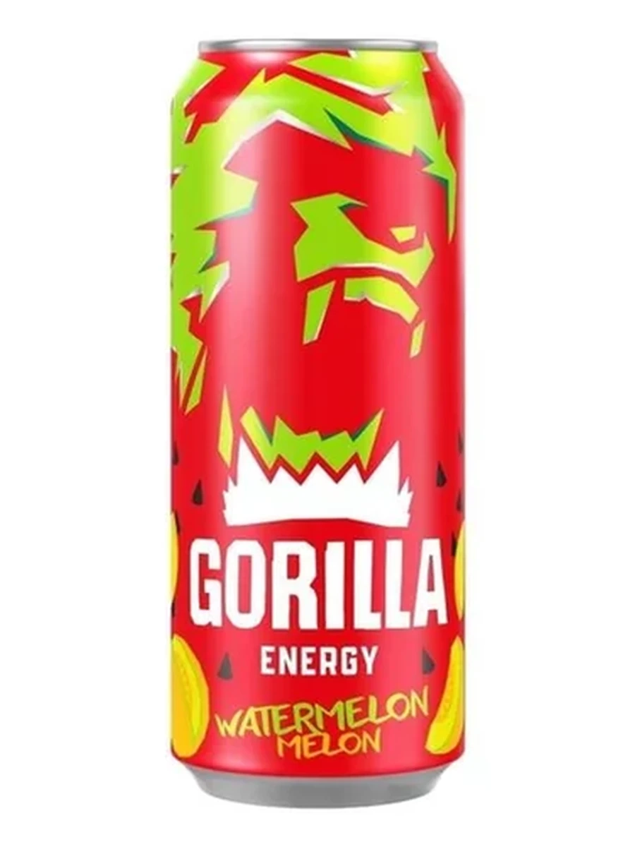 НАПИТОК ЭНЕРГЕТИЧЕСКИЙ GORILLA WATERMELON MELON 0,45 Ж/Б