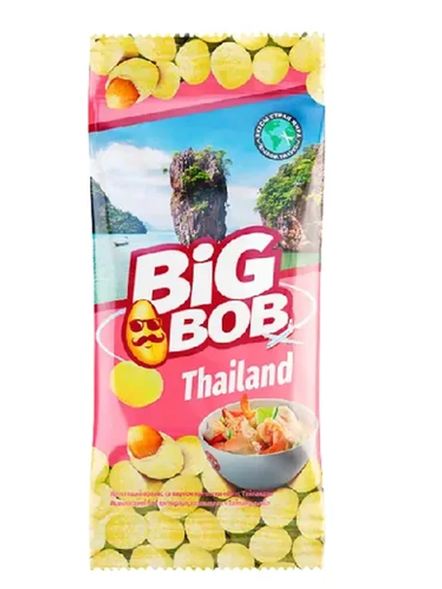 АРАХИС BIG BOB ВКУС ТАЙЛАНДА КРЕВЕТКИ В ОБОЛОЧКЕ 50ГР