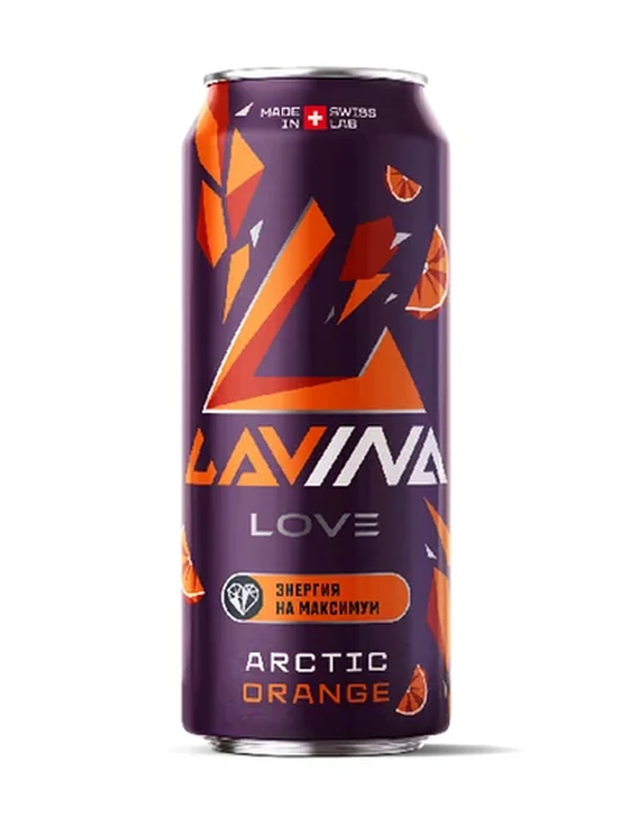 НАПИТОК ЭНЕРГЕТИЧЕСКИЙ LAVINA CAN ARCTIC ORANGE Ж/Б 0,45Л