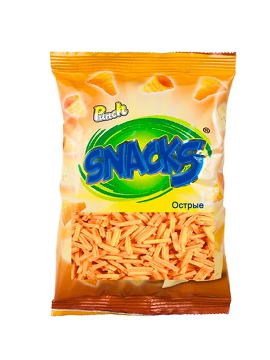 ЧИПСЫ КУКУРУЗНЫЕ PUNCH SNACKS ОСТРЫЕ 200ГР