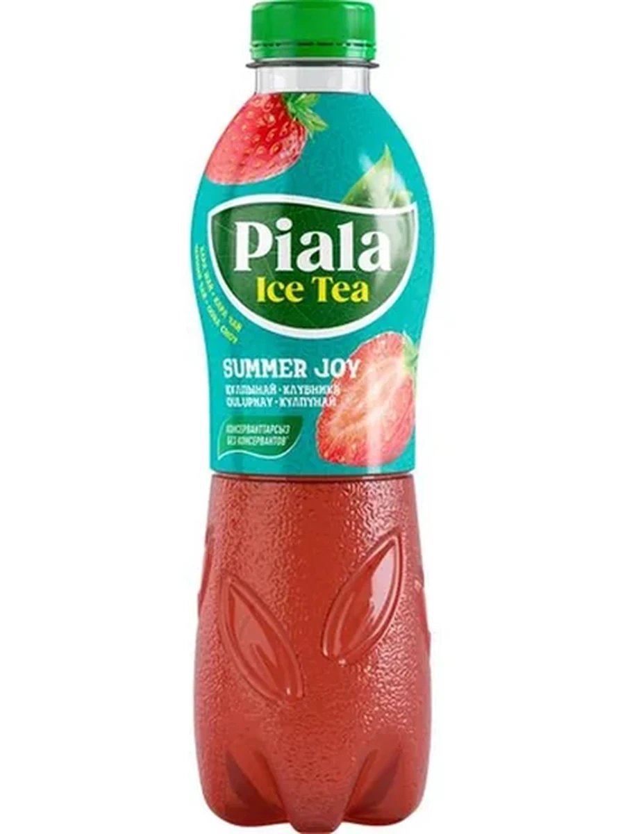 ЧАЙ ЧЕРНЫЙ PIALA ICE TEA КЛУБНИКА ПЭТ 1Л