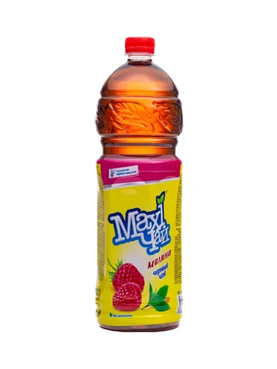 ЧАЙ ЧЕРНЫЙ MAXI СО ВКУСОМ МАЛИНЫ 1,2Л ПЭТ