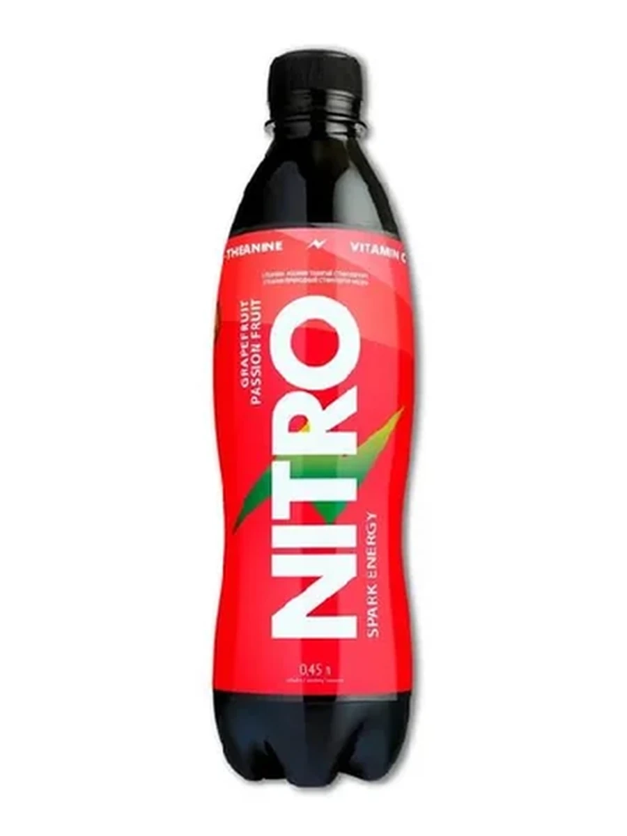 НАПИТОК ЭНЕРГЕТИЧЕСКИЙ NITRO СО ВКУСОМ ГРЕЙПФРУТ/МАРАКУЙА ПЭТ 0,5Л