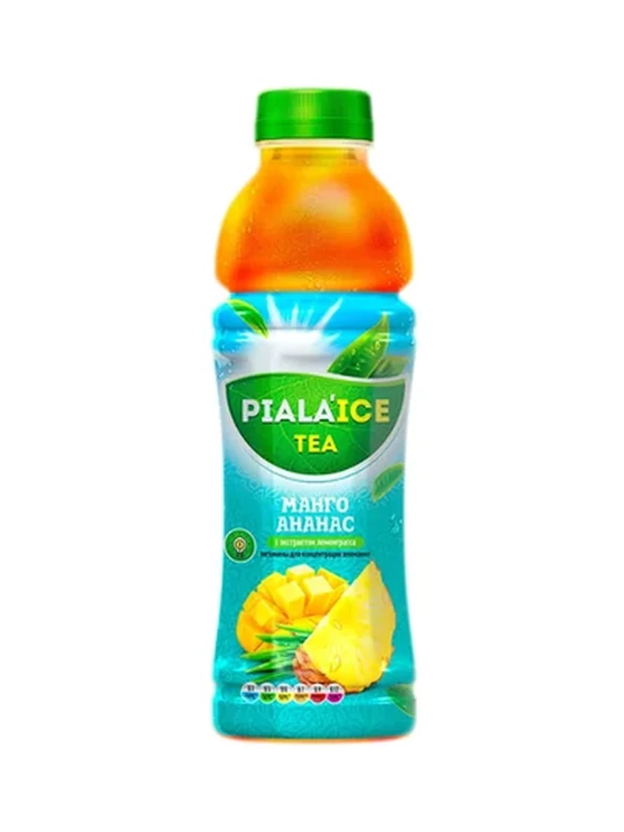ЧАЙ PIALA ICE TEA ЧЕРНЫЙ МАНГО-АНАНАС С ЭКСТРАКТОМ ЛЕМОНГРАССА 0,5Л