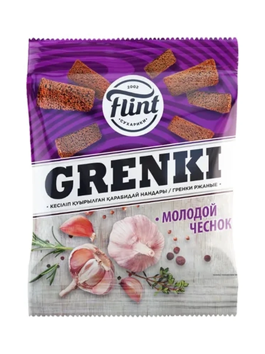 Гренки Флинт чеснок 100гр