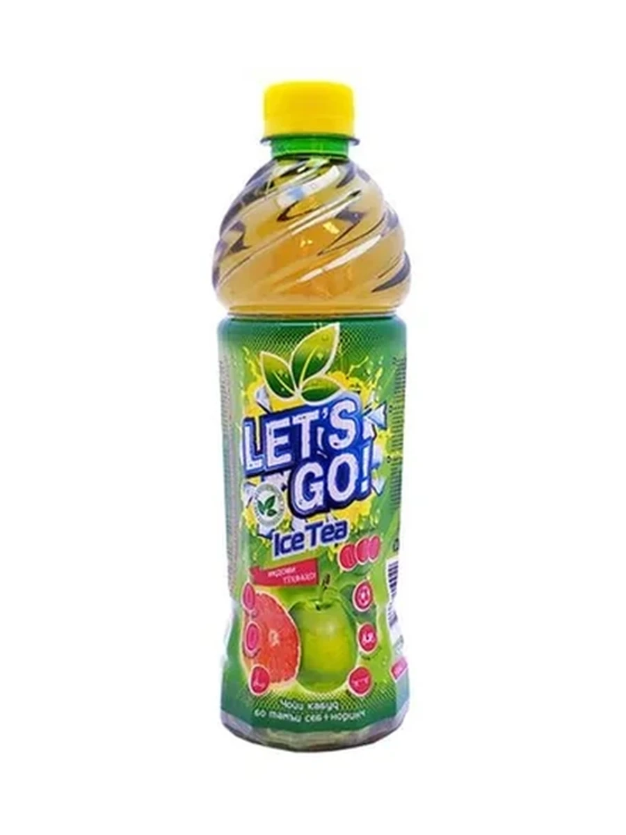 НАПИТОК СОКОСОДЕРЖАЩИЙ LETS GO ЯБЛОКО ПЭТ 0,5Л