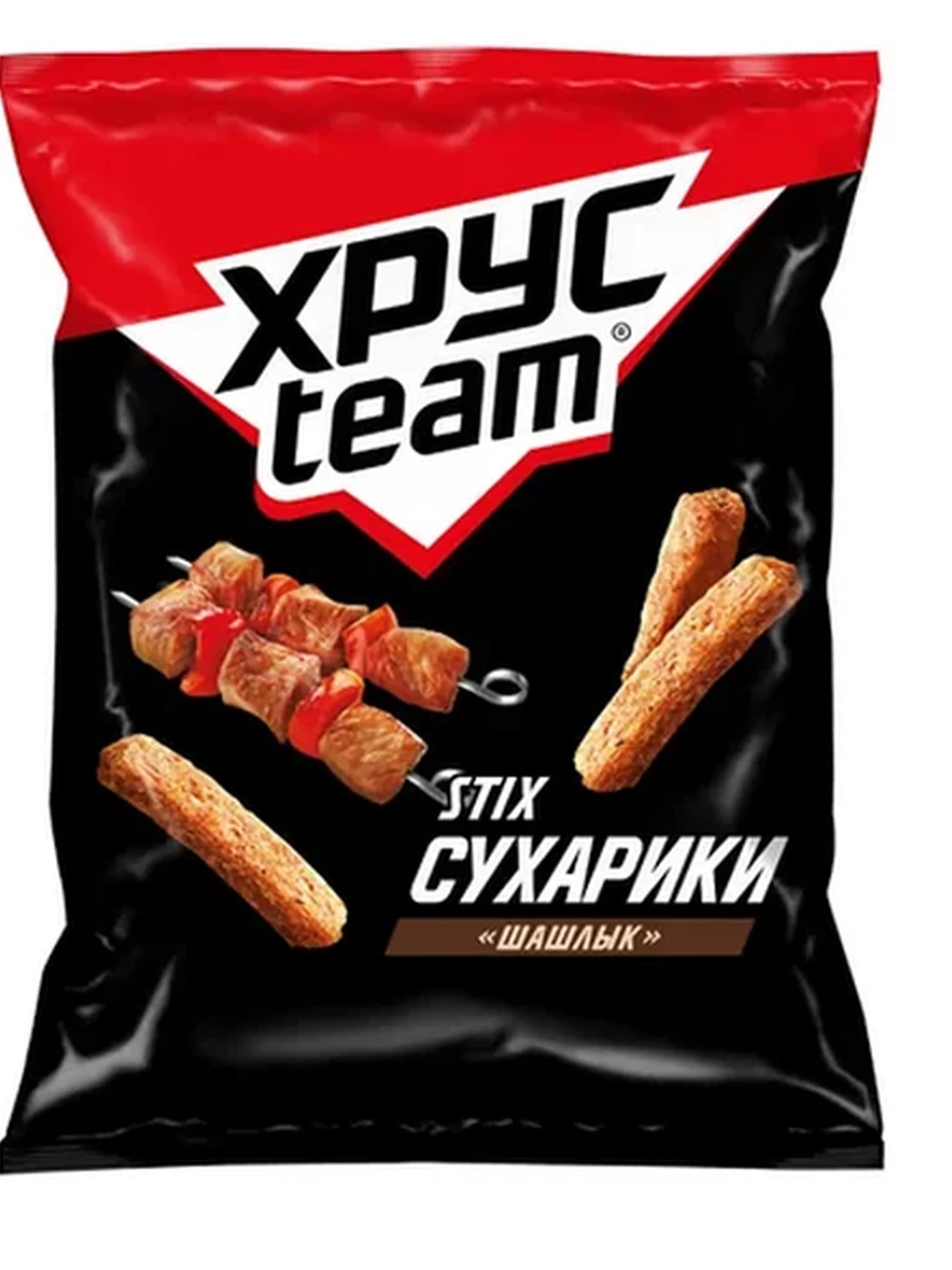 Сухарики Хрустеам Stix шашлык 60гр
