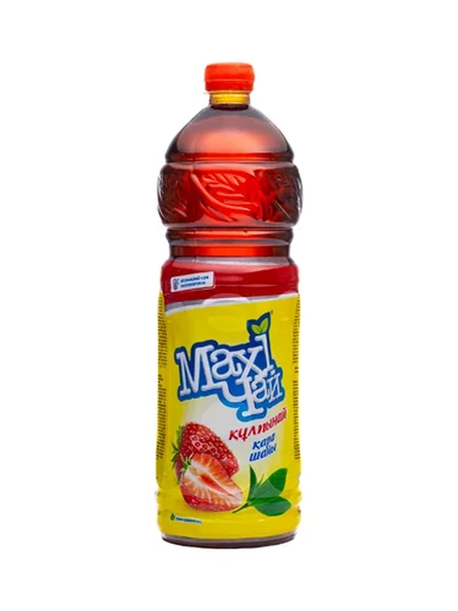 ЧАЙ ЧЕРНЫЙ MAXI КЛУБНИКА ПЭТ 1,2Л