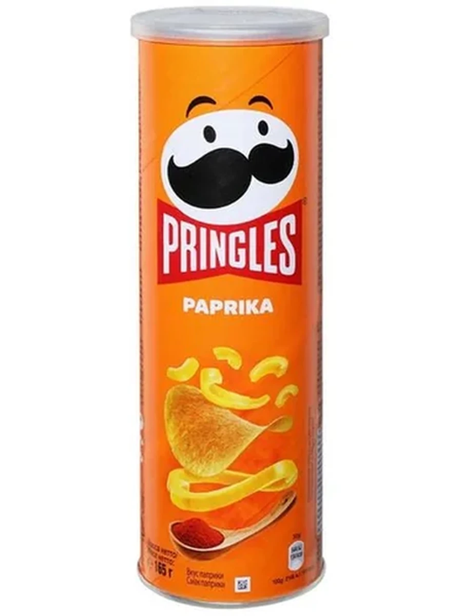 Чипсы Pringles паприка 165гр
