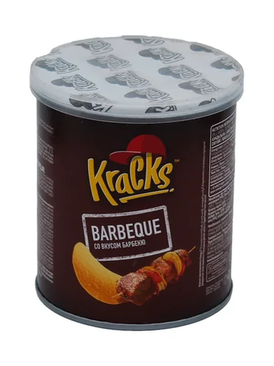 ЧИПСЫ KRACKS БАРБЕКЮ БАНКА 160ГР