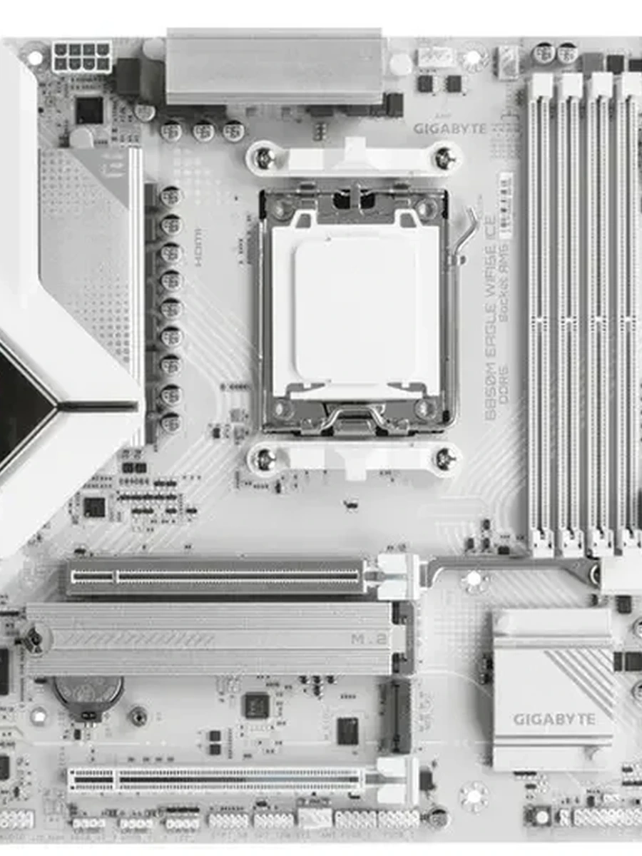 Плата Gigabyte AM5 B850 B850M EAGLE WF6E ICE