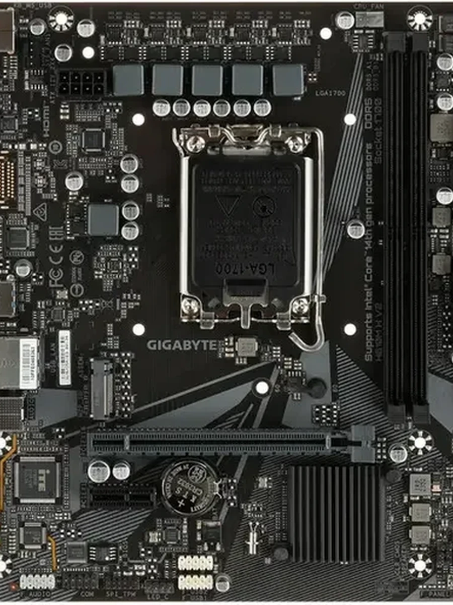 Плата Gigabyte LGA1700 H610 H610M H V2 2xDDR5 PCI-Ex16 HDMI/DSub SATA3 M2 USB3.2 Gen1 mATX
