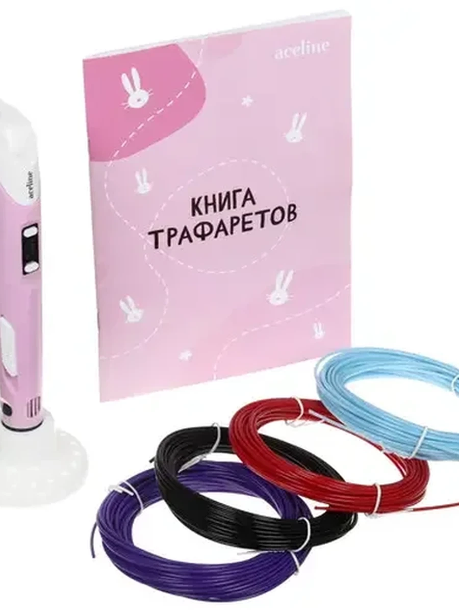 Набор для творчества с 3D ручкой Aceline RP101BS, розовый