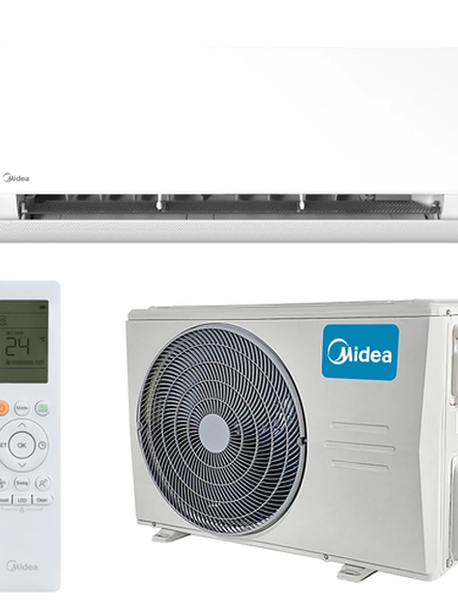 Кондиционер Midea 12 CB1 inv BREEZELESS 35м²