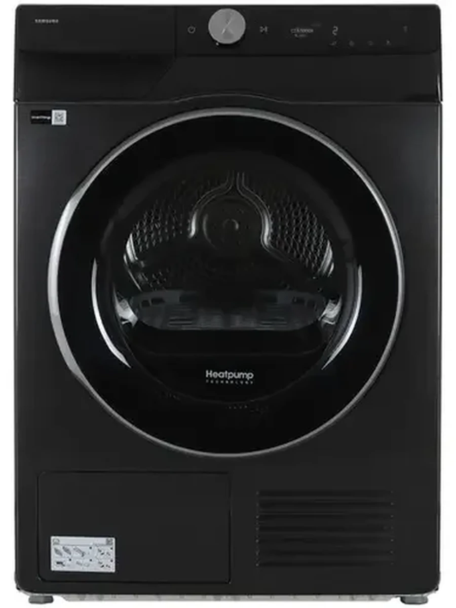 Сушильная машина Samsung DV90T6240LB/LP [9 кг, сушка - конденсационная, программ - 16, 60 см x 85 см x 60 см - 65 см] черный