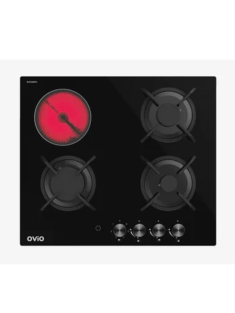 Электрогазовая варочная панель OVIO OM-6031BG