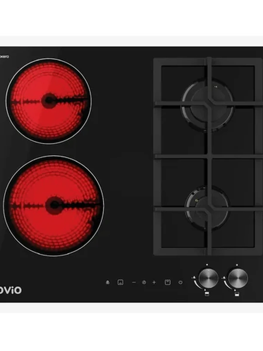 Варочная поверхность OVIO OM-6020BG комбинированная, черный