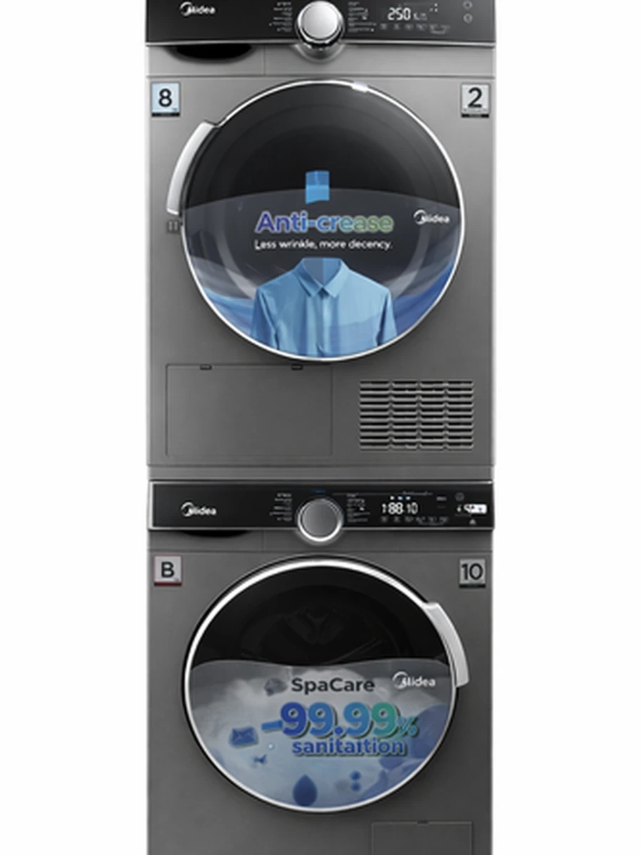 Комплект MIDEA: стиральная + сушильная машина (в колонну)