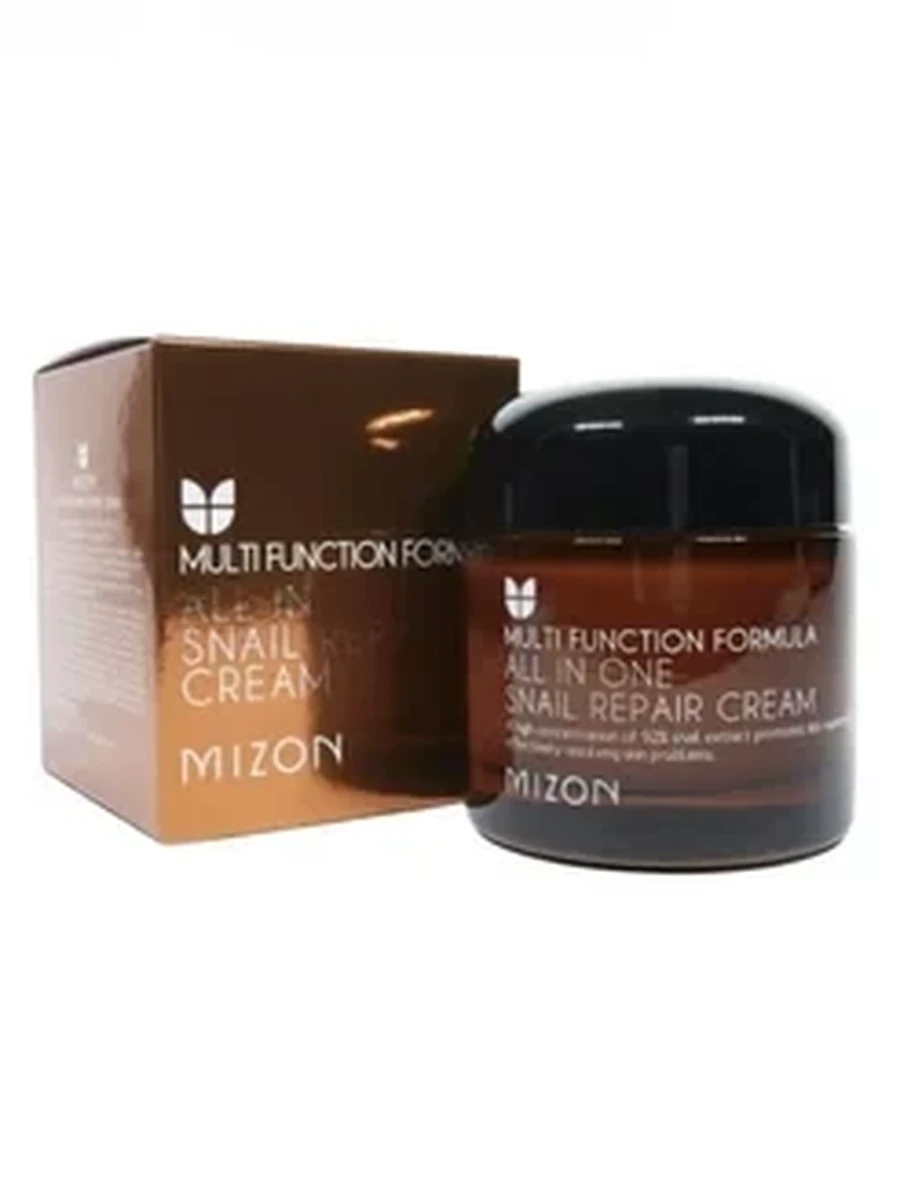 Антивозрастной крем для лица с муцином улитки  Mizon All in One Snail Repair Cream