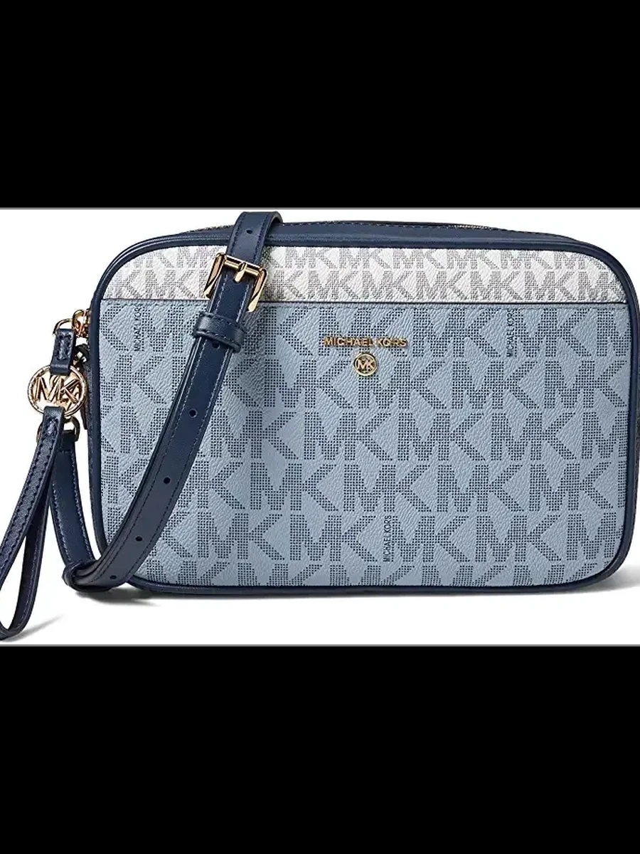 Сумка через плечо с логотипом Michael Kors белый\синий