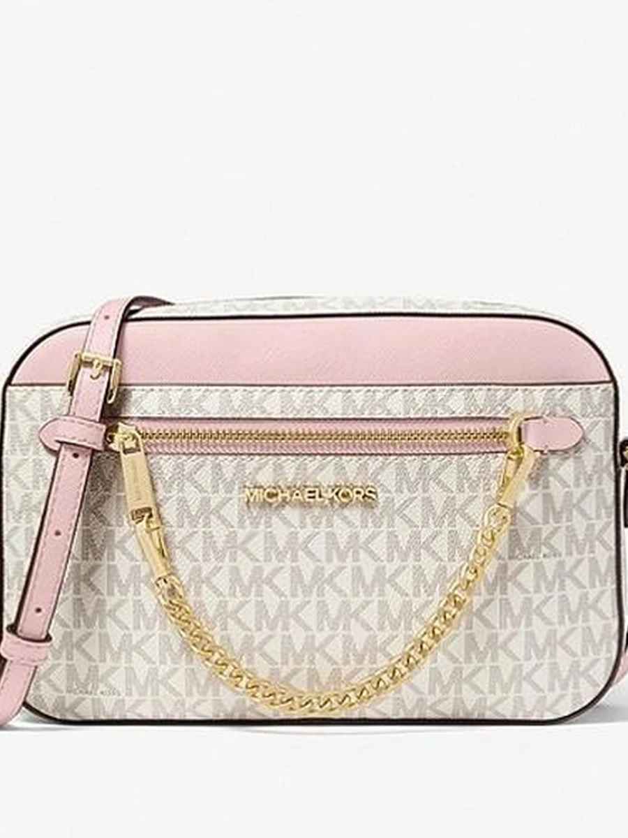 Сумка через плечо с логотипом Michael Kors розовый