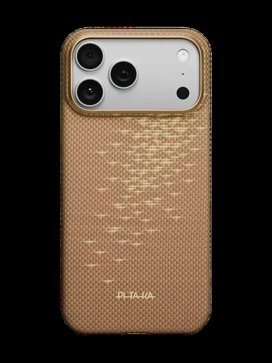 Case iPhone 17 Pro 6.3 Pitaka Ultra-Slim - Golden Glint