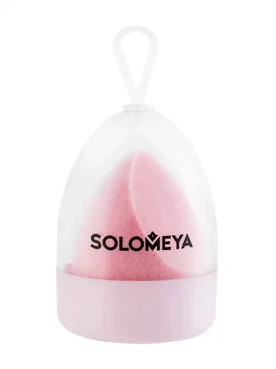 Вельветовый спонж для макияжа Персик Solomeya