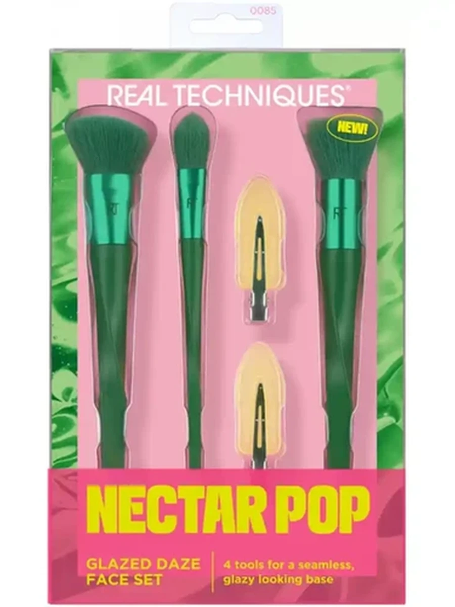 REAL TECHNIQUES Nectar Pop Glazed Daze Face Set