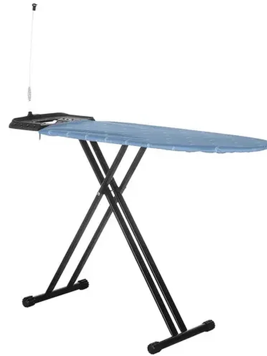 Гладильная доска HAUSHALT LUX HLT-Д/CC   [123× 46 см, перфорированный моноблок, подутюжник, розетка]