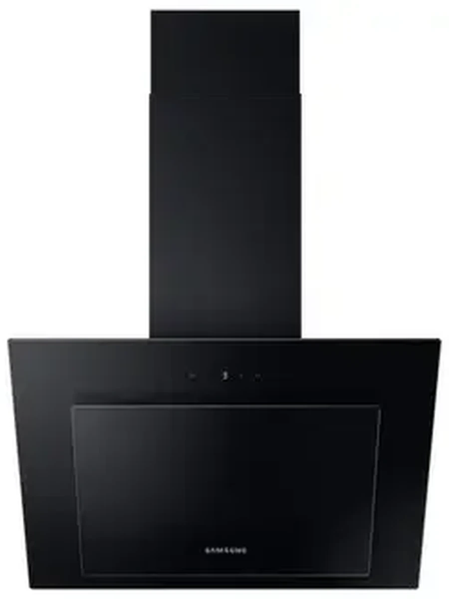 Вытяжка Samsung NK24B3501VB/WT [наклонная, 59.7 см, 586 м³/ч, сенсорное управление, черное стекло]