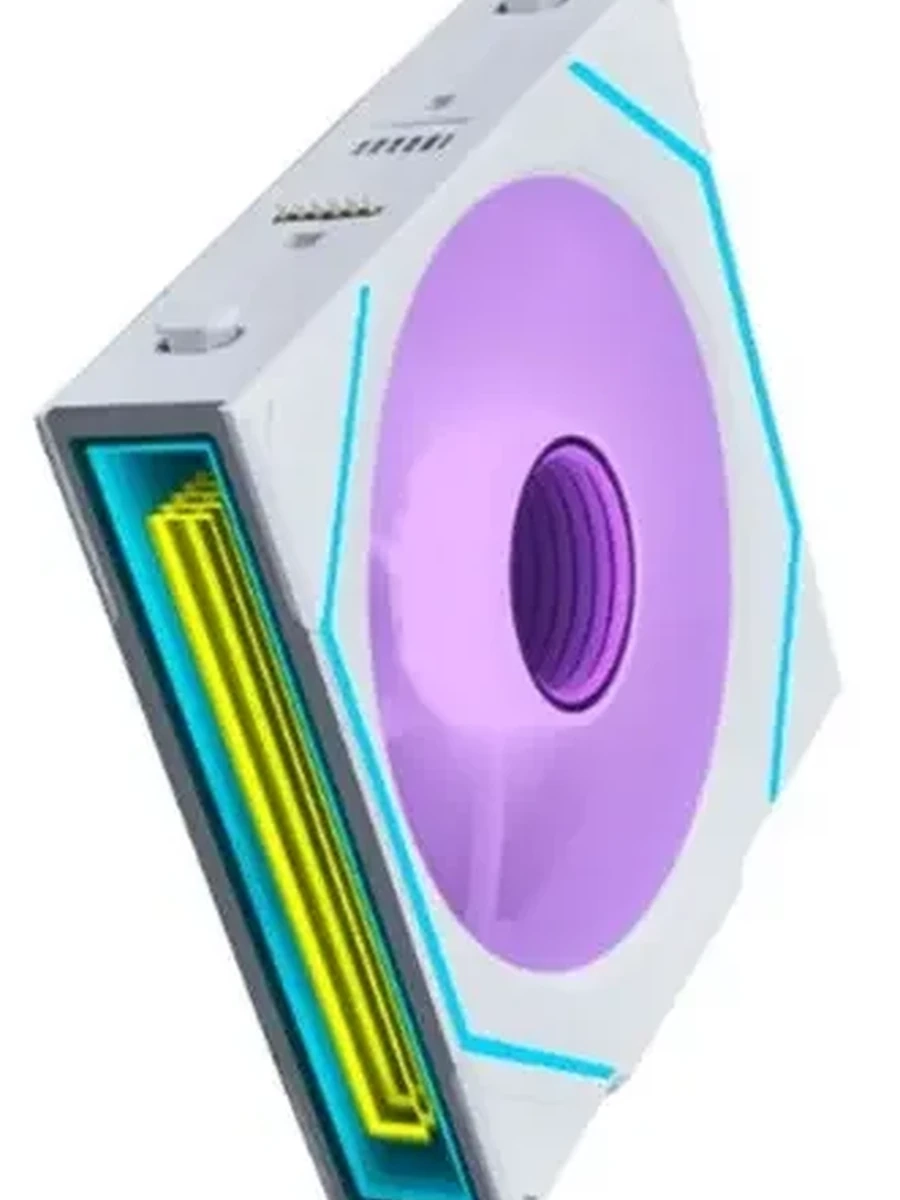 Вентилятор LIAN LI UNI FAN SL-INF WIRELESS 120-1 REVERSE WHITE (120x124x28 mm., 200~2300RPM, 66CFM, 31dB, ARGB)