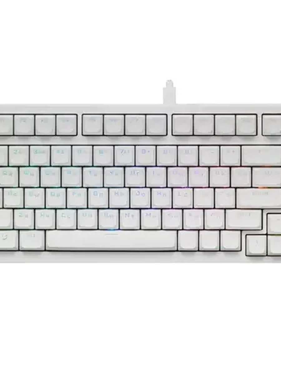 Клавиатура проводная ARDOR GAMING Viper (AG-ZD-VI83GY-W-HS-MS-GM-DS) [магнитная, Gateron Magnetic switches, 82кл, PBT, RGB] Белый