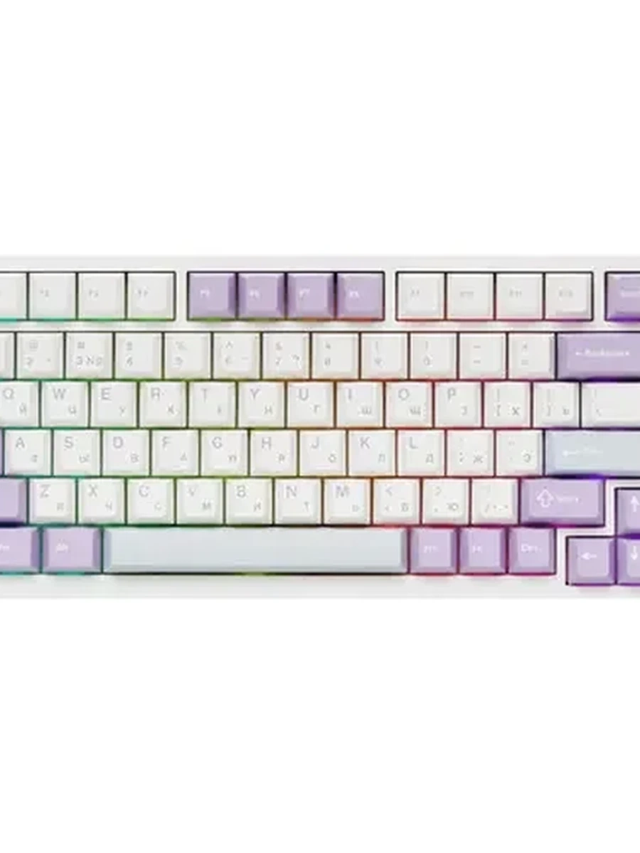 Клавиатура проводная + беспроводная AJAZZ AK820 Pro фиолетовый [механическая, подсветка, RGB, Ajazz Flying Fish Switch]