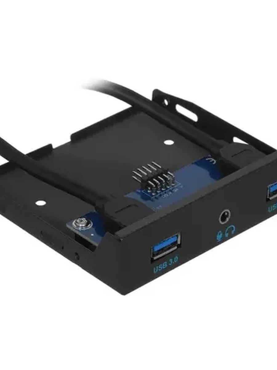 Выносная планка Gembird USB 3.0 на переднюю панель 3.5" , 2xUSB-A 3.0 + 1xHD audio