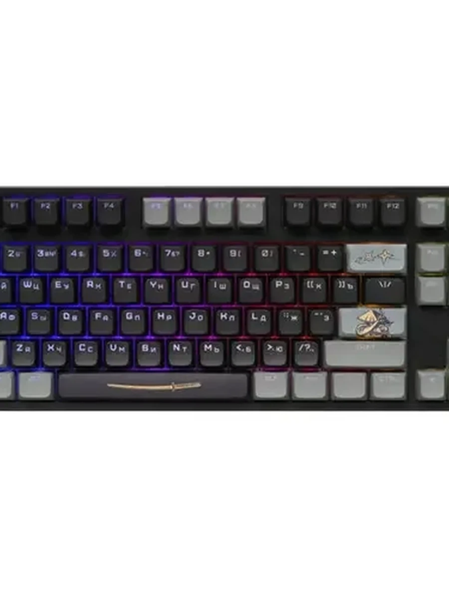 Клавиатура беспроводная ARDOR GAMING Wakizashi V2 (AG-ZD-87AR-CSA-HS-B) [механика, ARDOR, 87кл, PBT, hot swap, CSA, RGB, 2.4G+Bluetooth] Черный