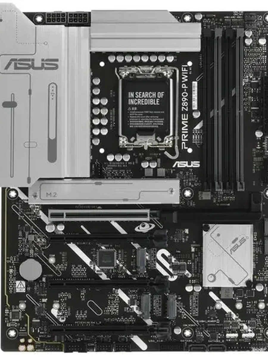 Плата ASUS LGA1851 PRIME Z890-P WIFI 4xDDR5 4xPCI-Ex16 DP/HDMI SATA3 4xM2 USB3.2 Gen2x2 Type-C WIFI7 ATX