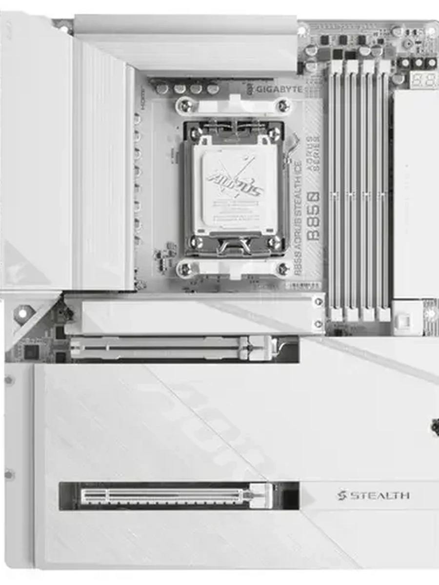 Плата Gigabyte AM5 B850 B850 A STEALTH ICE