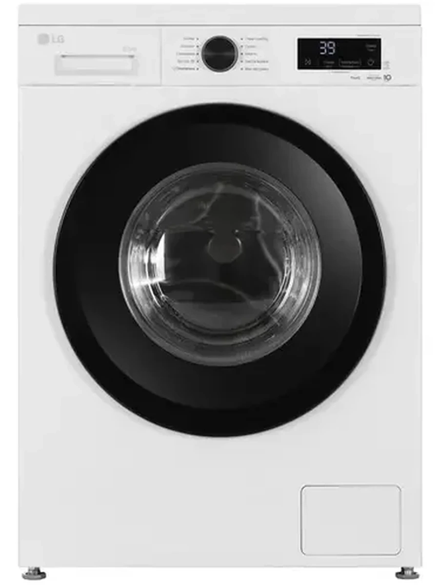 Стирально-сушильная машина LG F2Y2VG6W  [фронтальная, стирка 9 кг, сушка 5 кг, 1200 об/мин, 60 см x 85 см x 55 см- 59 см] белый, черный, дисплей