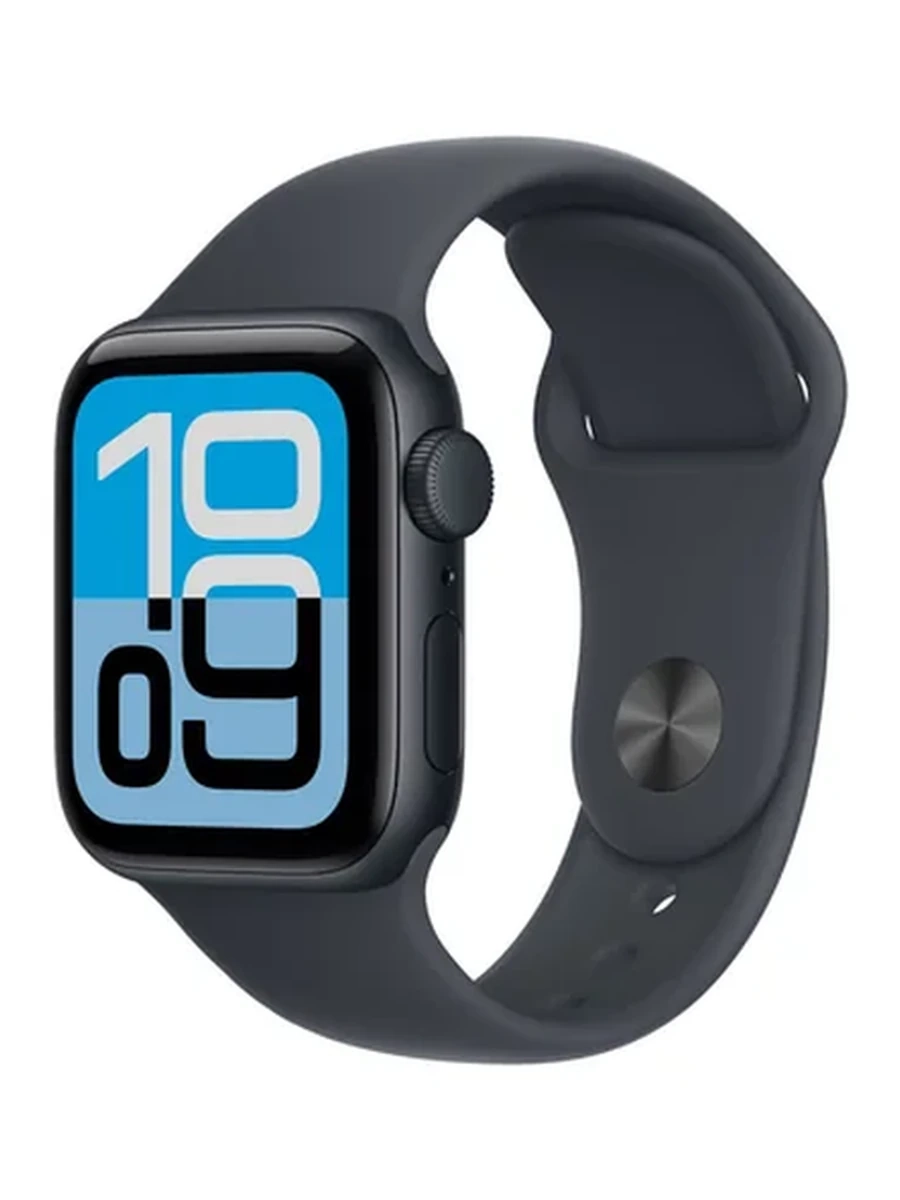 Apple Watch SE 3 GPS, 44mm Midnight Aluminum Case with Midnight Sport Band – M/L